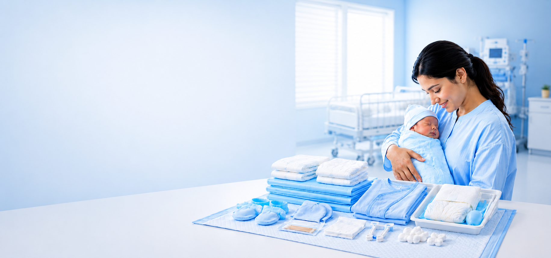 Safe hygienic neonatal care for newborns