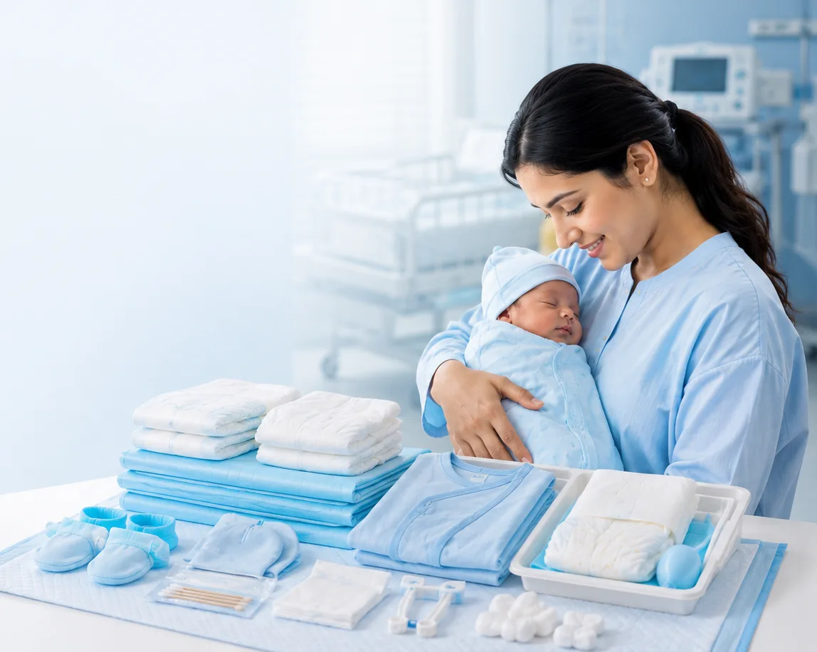 Newborn swaddle and neonatal care kit by B-Sure India